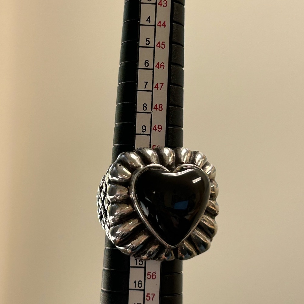 Size 6.5 Dian Malouf Tiger’s Eye Heart Ring